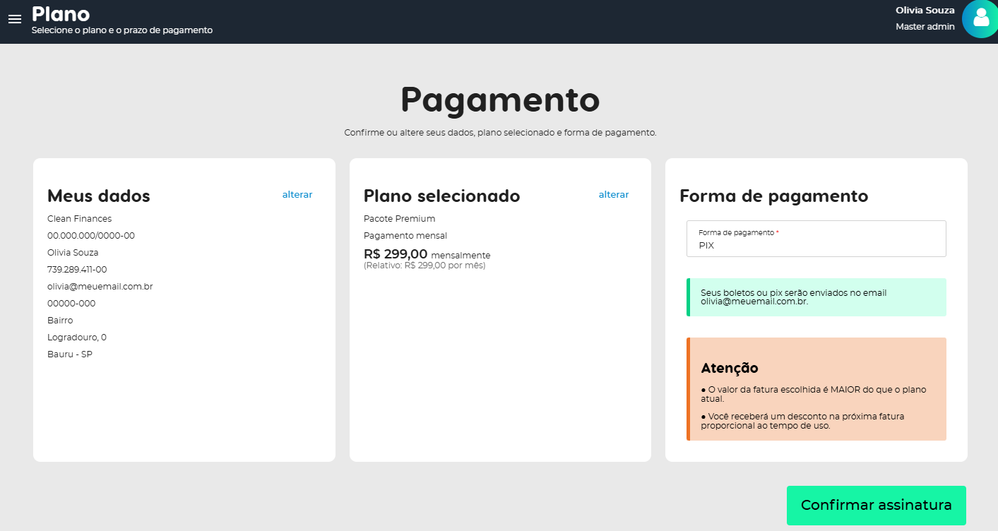 Forma de Pagamento